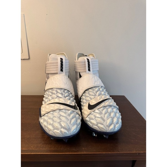 Nike Force Savage Elite 2 Football Cleats White/Navy Men's Size 17 NEVER WORN - Picture 2 of 9